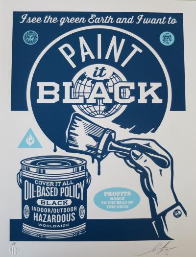 Shepard FAIREY (Obey) - Paint It Black série 1, 2016 - Sérigraphie signée et numérotée 2