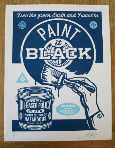 Shepard FAIREY (Obey) - Paint It Black série 1, 2016 - Sérigraphie signée et numérotée 2