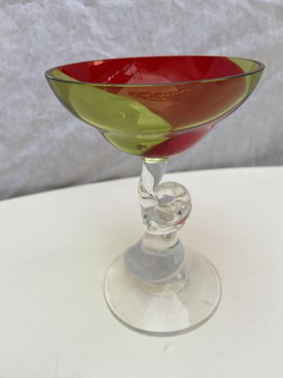 Serge MANSAU  pour Murano -  Coupe vert et rouge, 1992 2