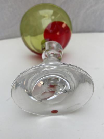 Serge MANSAU  pour Murano -  Coupe vert et rouge, 1992 2