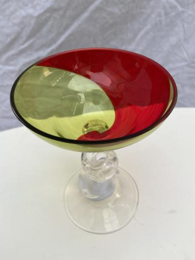 Serge MANSAU  pour Murano -  Coupe vert et rouge, 1992 2