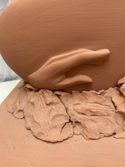 Serge MANSAU -  main de Bouddha, 1990 - Sculpture 2