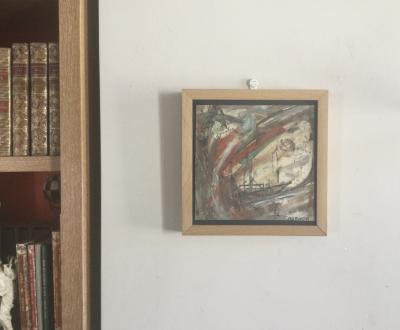 François OZENDA - Composition , vers 1960 - Gouache signée 2