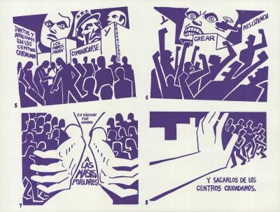 Black Cat Collective - Liberation of Puerto Rico Panel 2 (Violet), 1989 - Sérigraphie 2