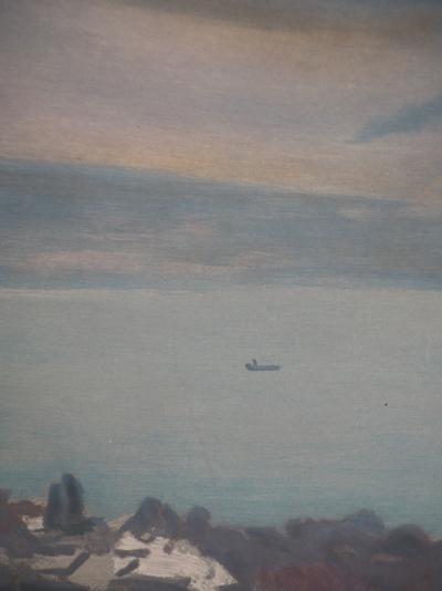 Albert MARQUET - Suisse, Lac Leman vu d’Ouchy - Gravure à l’aquatinte signée 2