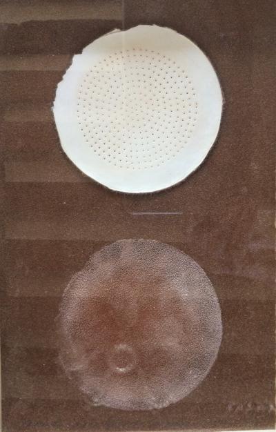 Jacques CASTEX - Peau de larme blanche , 2000 - Technique mixte signée 2