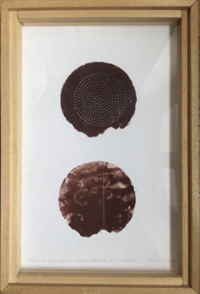 Jacques CASTEX - Peau de peinture marron , 2000 - Huile s 2