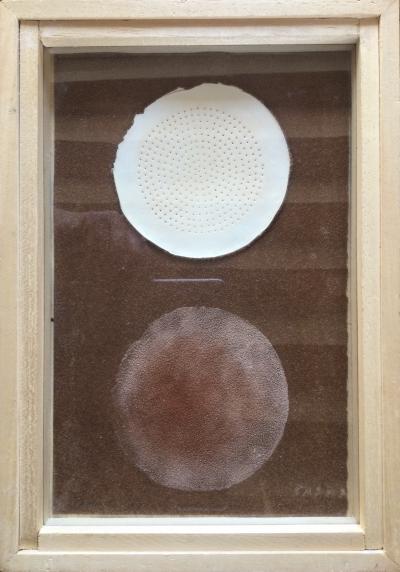 Jacques CASTEX - Peau de larme blanche , 2000 - Technique mixte signée 2