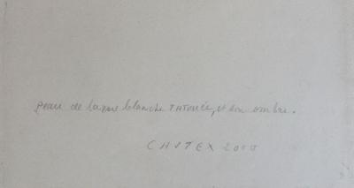 Jacques CASTEX - Peau de larme blanche , 2000 - Technique mixte signée 2