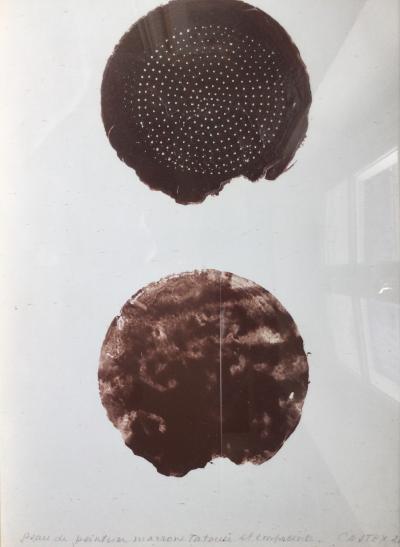 Jacques CASTEX - Peau de peinture marron , 2000 - Huile s 2