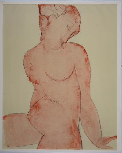Amedeo MODIGLIANI (d'après) - Quarante-cinq dessins: Nu Féminin, 1959 - Lithographie (héliographie) 2