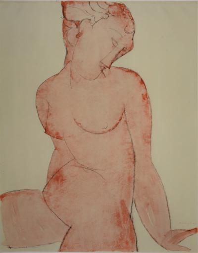 Amedeo MODIGLIANI (d'après) - Quarante-cinq dessins: Nu Féminin, 1959 - Lithographie (héliographie) 2