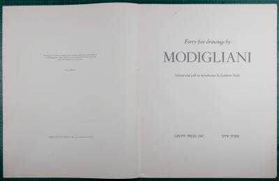 Amedeo MODIGLIANI (d'après) - Quarante-cinq dessins: Nu Féminin, 1959 - Lithographie (héliographie) 2