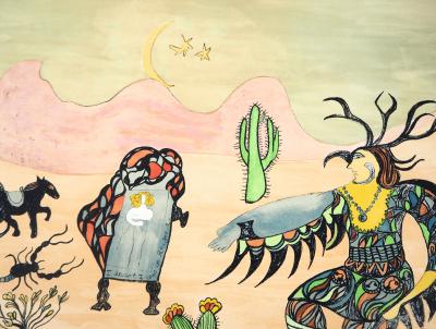 Niki de SAINT PHALLE - I dreamt I was in Arizona, 1975 - Lithographie originale signée au crayon 2