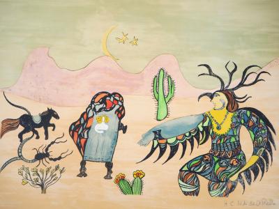 Niki de SAINT PHALLE - I dreamt I was in Arizona, 1975 - Lithographie originale signée au crayon 2