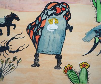 Niki de SAINT PHALLE - I dreamt I was in Arizona, 1975 - Lithographie originale signée au crayon 2