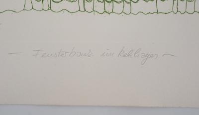 Gudrun VAN LEITNER - Bouquet de tulipes à la fenêtre - Eau-forte originale signée et numérotée 2