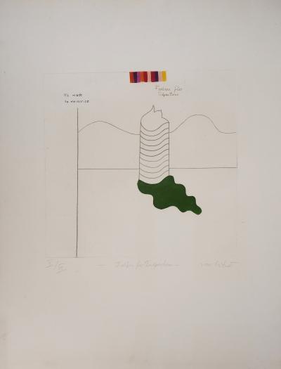 Gudrun VON LEITNER - Tour de tulipes - Eau-forte originale signée et numérotée 2