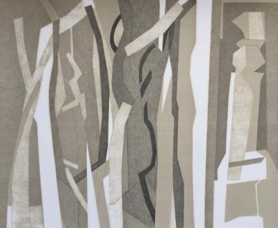André BEAUDIN - Bois noir, 1971 - Original lithograph signed in pencil 2