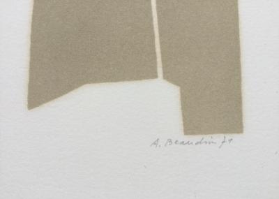 André BEAUDIN - Bois noir, 1971 - Original lithograph signed in pencil 2