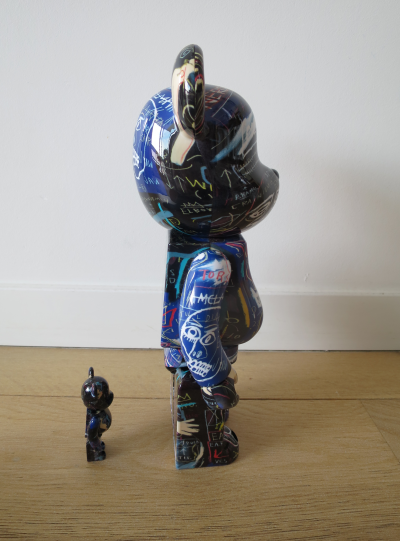 Medicom Toy - BE@RBRICK Jean-Michel Basquiat Vol. 7 ensemble 100% et 400% - Figurines 2