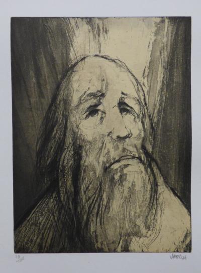 Pierre LAFFILLÉ - Abraham, 1992 - Lithographie originale signée au crayon 2