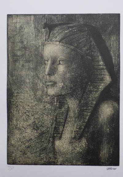Pierre LAFFILLÉ - Toutankhamon, 1992 - Lithographie originale signée au crayon 2