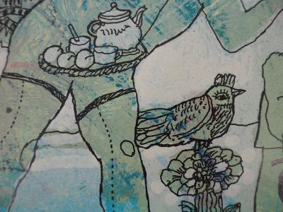 Theo TOBIASSE - Le couple de Manhattan - Lithographie originale signée 2