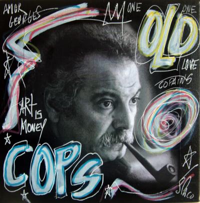 SPACO - Cops Brassens, 2021 - Technique mixte sur toile 2