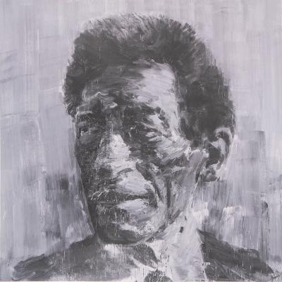 Yan PEI-MING  - Portrait de Giacometti - Quadrichromie 2