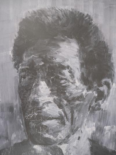 Yan PEI-MING  - Portrait de Giacometti - Quadrichromie 2