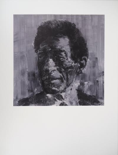 Yan PEI-MING - Portrait of Giacometti - Four-color process 2