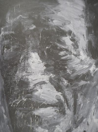 Yan PEI-MING - Portrait of Giacometti - Four-color process 2