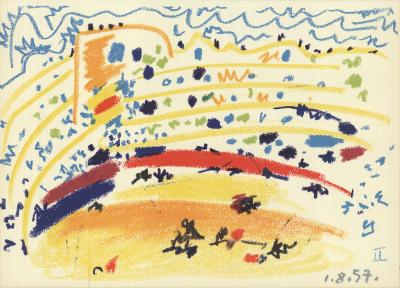 Pablo PICASSO (d'après) - Arènes II, 1959 - Lithographie 2