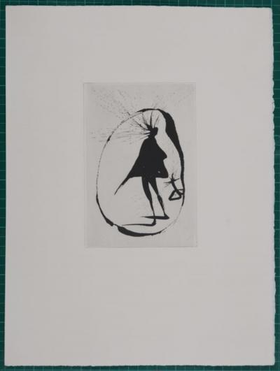 Salvador DALI - Faust : Mephisto, 1969 - Original etching 2