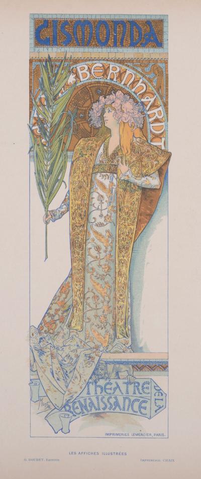 Alphonse MUCHA - Gismonda (Sarah Bernhardt), 1896 - Lithographie originale 2