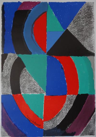 Sonia DELAUNAY - UNESCO,  Année internationale de la femme, Lithographie originale 2