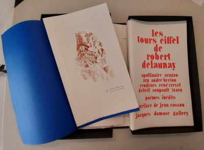 Robert DELAUNAY - Les Tours Eiffel - Ouvrage en edition originale  avec une gravure signée au crayon par Sonia Delaunay 2