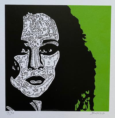 Block513 - Green Girl - Tirage numérique signé au crayon 2