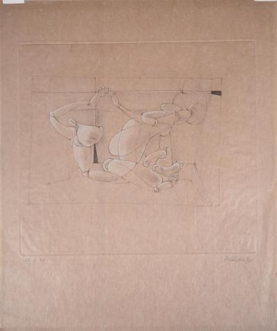 Hans BELLMER - Corps enlacés - Gravure originale signée 2