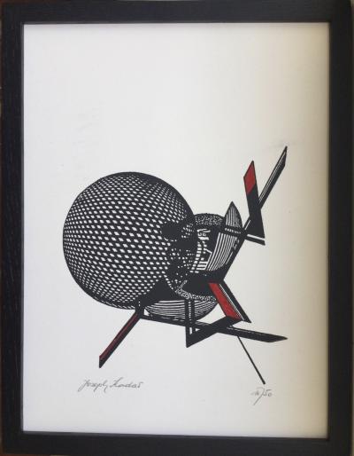 Joseph KADAR - Composition - Lithographie originale réhaussée signée 2