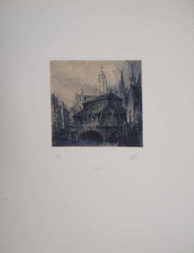 Jean Michel MATHIEUX-MARIE: La Flèche - Gravure originale signée au crayon 2
