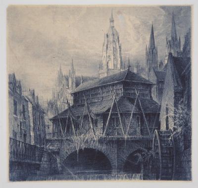 Jean Michel MATHIEUX-MARIE: La Flèche - Gravure originale signée au crayon 2