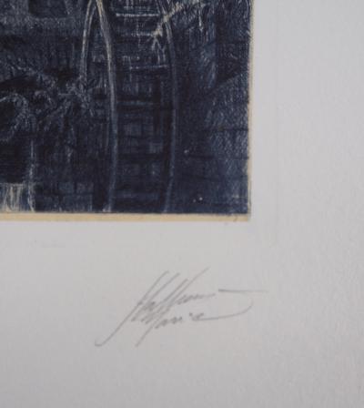 Jean Michel MATHIEUX-MARIE: La Flèche - Gravure originale signée au crayon 2