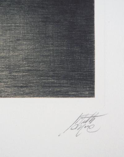 Jean Michel MATHIEUX-MARIE: La Seine, Quai d’Anjou - Gravure originale signée au crayon 2