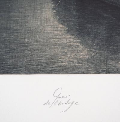 Jean Michel MATHIEUX-MARIE: Quai de l’horloge, Paris - Gravure originale signée au crayon 2