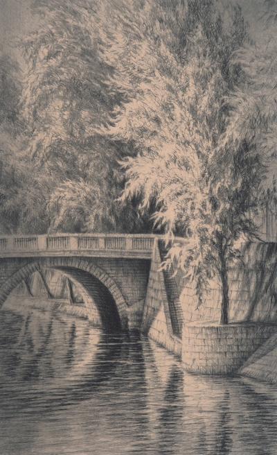 Jean Michel MATHIEUX-MARIE: Quai d’Anjou, Paris - Gravure originale signée au crayon 2