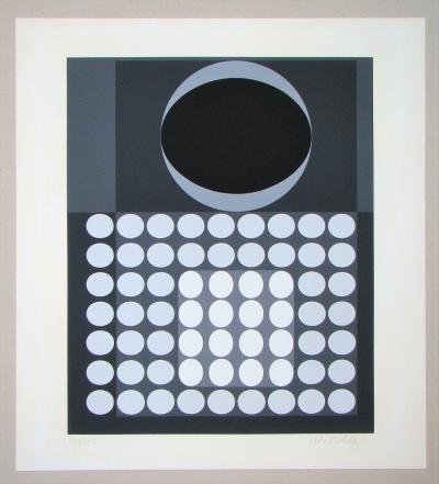 Victor VASARELY - Laika, 1970 - Sérigraphie originale signée et numérotée 2
