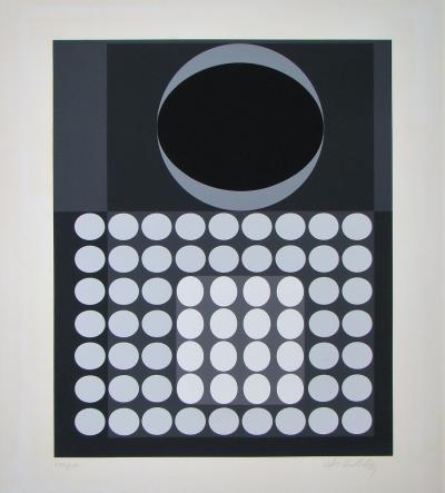 Victor VASARELY - Laika, 1970 - Sérigraphie originale signée et numérotée 2