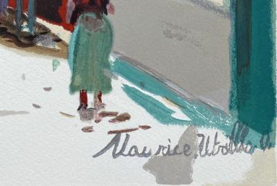 Maurice UTRILLO (d’après) - Montmartre - Lithographie signée dans la planche 2